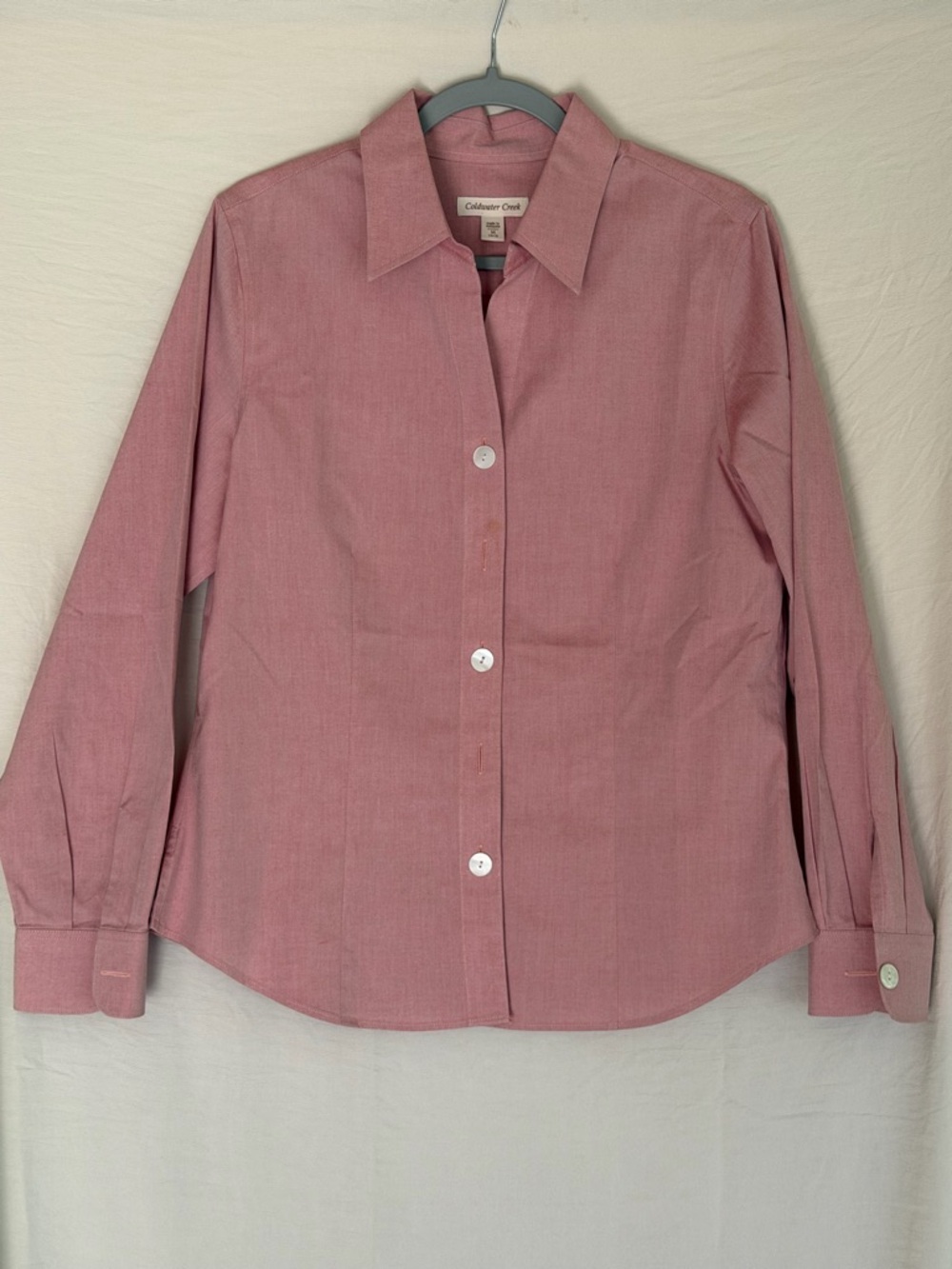 Coldwater Creek Pink Button-Up Shirt